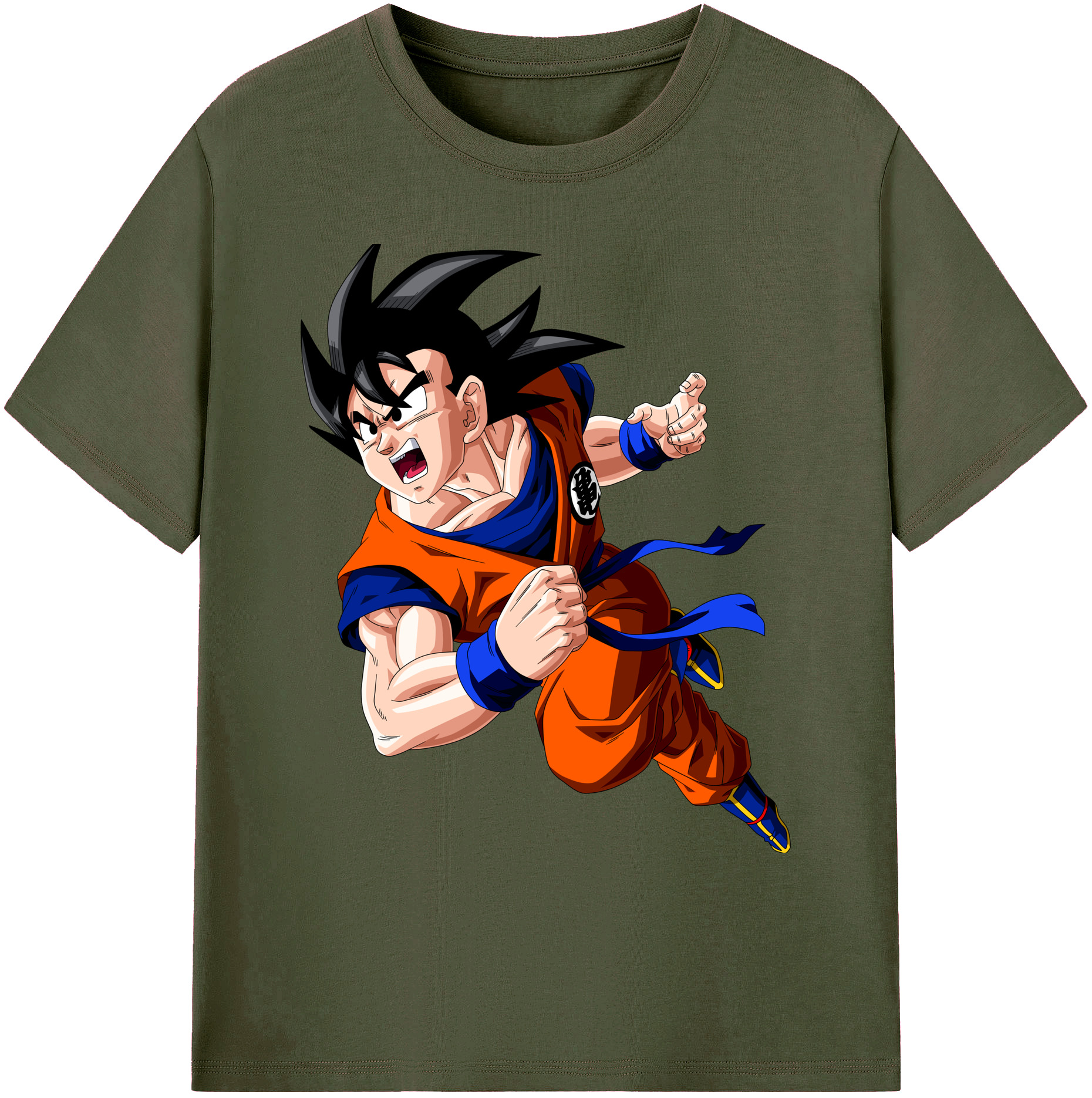 （画像用） ドラゴンボール 孫悟空（そん ごくう）Son Goku カカロット DRAGON BALL Kakarotto 綿100％ メンズ半袖Tシャツ｜肌触りやわらか＆通気性